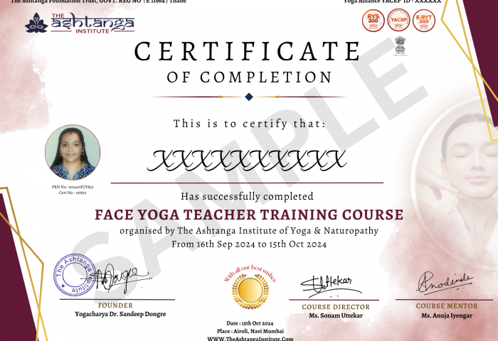 New Face Yoga TTC Certificate